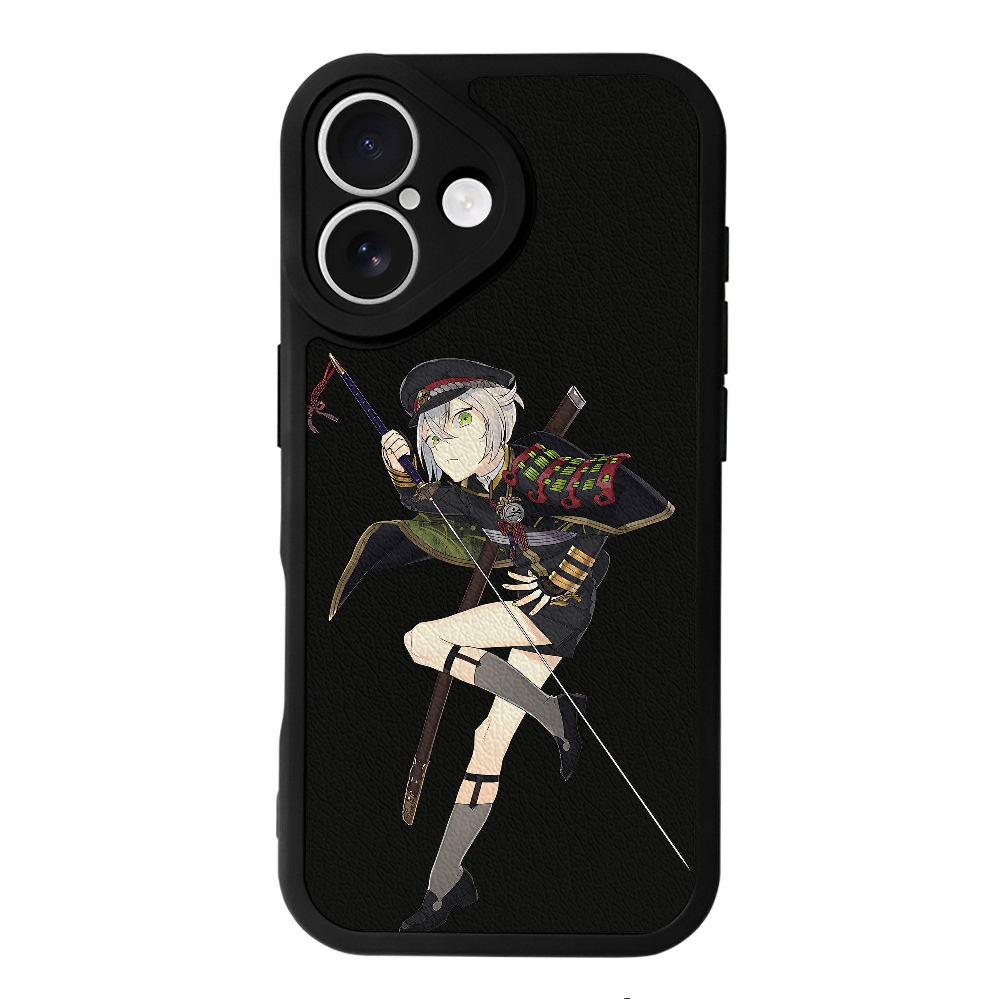 （画像用） 刀剣乱舞 Touken Ranbu 【iPhone 16シリーズ対応】シリコンスマホケース（レザー調） 材質：シリコン
